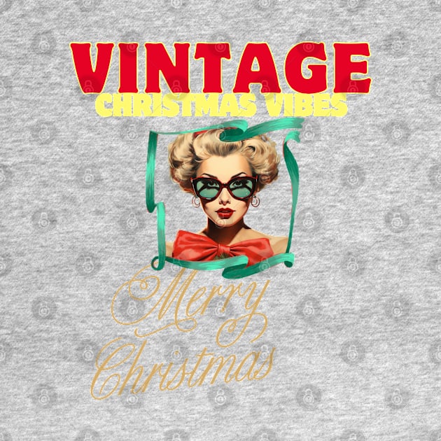 Vintage Vibes Merry xmas by FehuMarcinArt